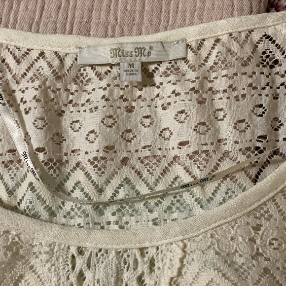 Cream flow top ~ Miss Me - Picture 2 of 6